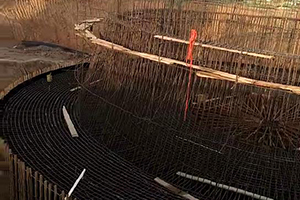 漯河砼烟囱新建施工现场